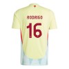 Camisola + Calções Espanha Rodrigo 16 Criança Equipamento 2ª Euro 2024